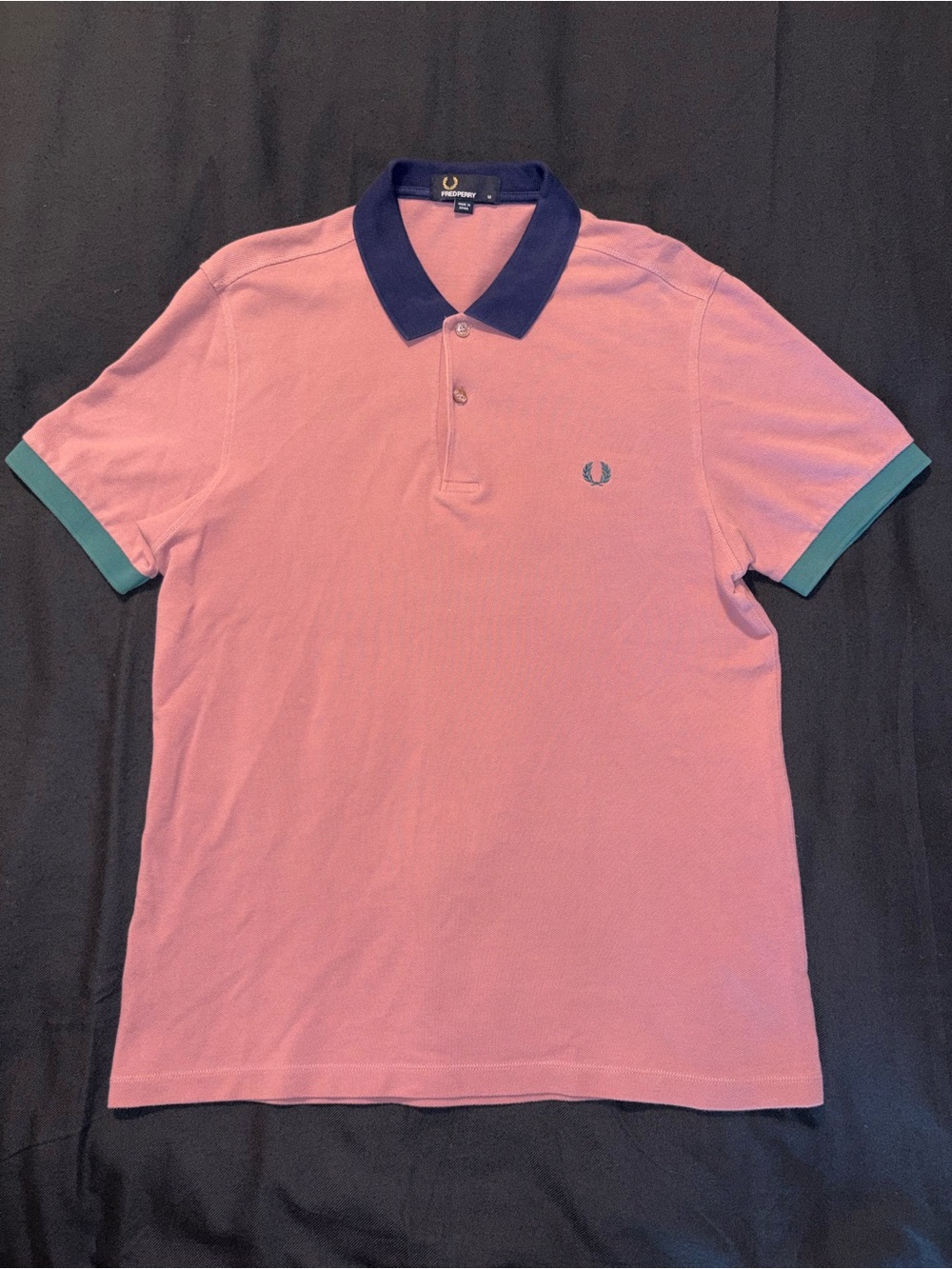 Rare Color Fred Perry Modern Contrast Trim Pique Polo